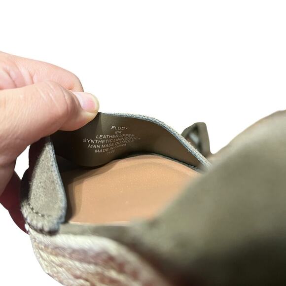 Steve Madden Green Suede Espadrille Platform Elody Sandals Size 8 - Picture 6 of 7